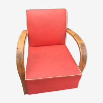 Chair art deco 1930 red skai said studio