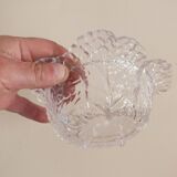 Cabbage candy box in molded crystal signed Portieux