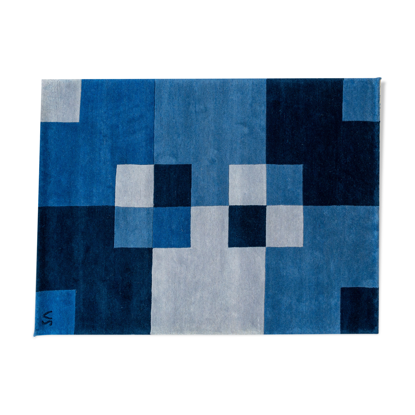 Hand knotted Scandinavian design rug by Veronica Seipel, signed. 194 x 146 cm (76 x 57 in)