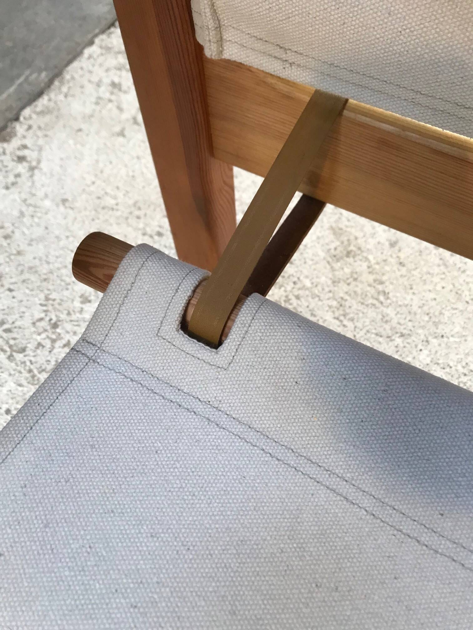 Vintage armchair by Karin Mobring from the 70s, new fabric and straps