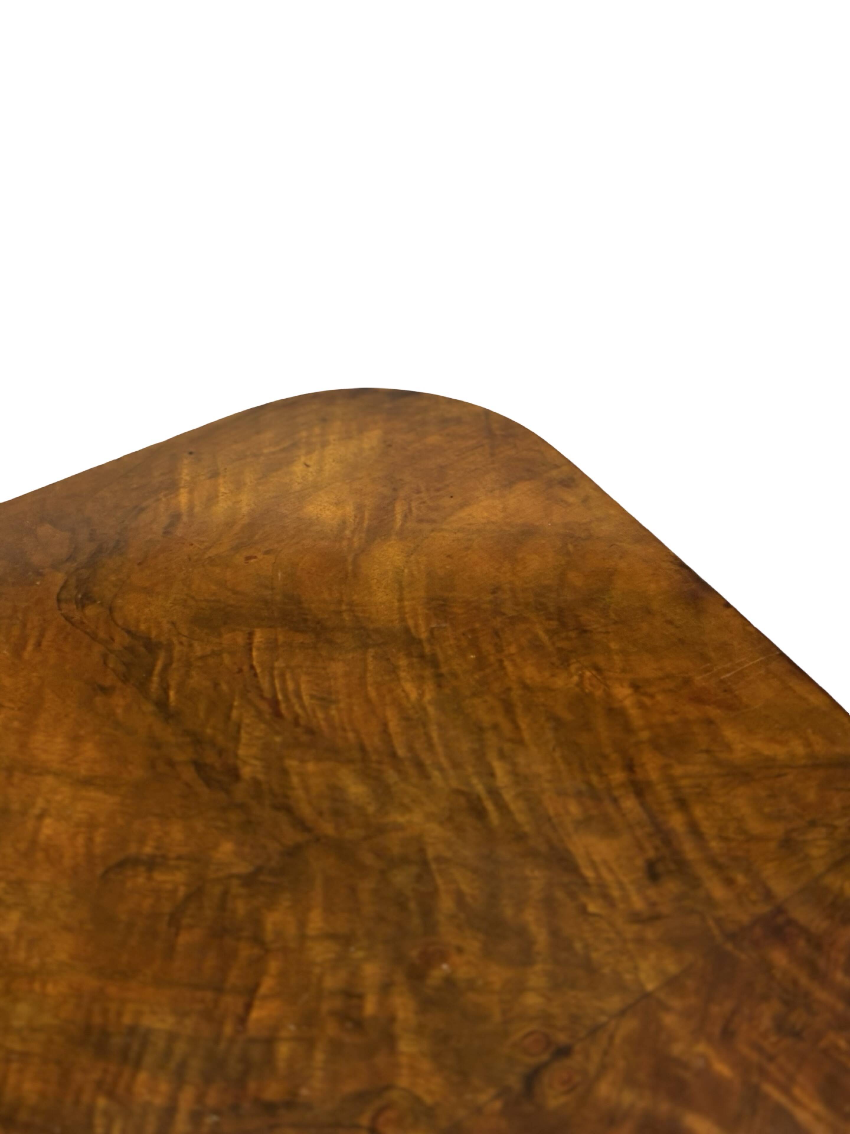 Art Deco side table walnut wood design 30's