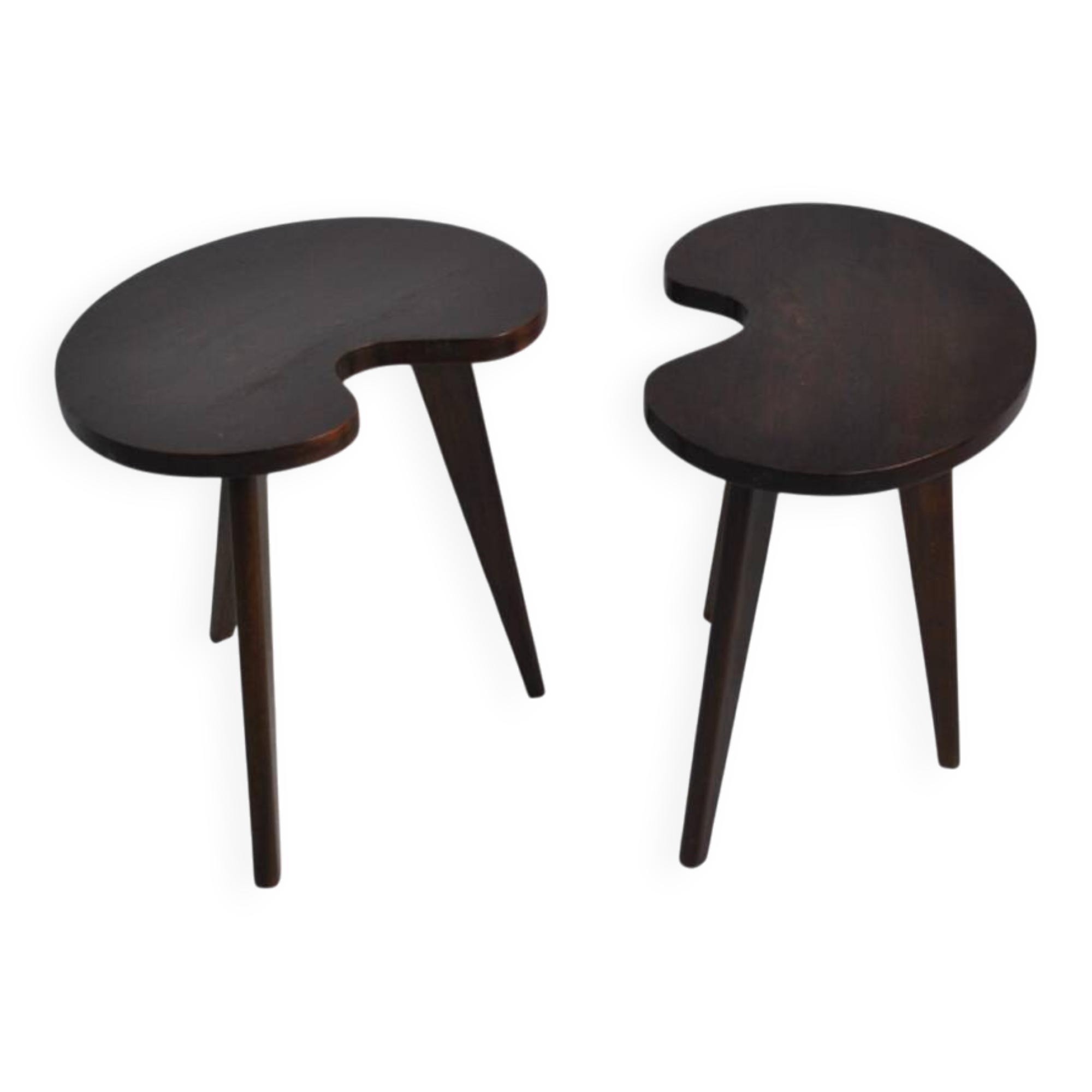 Paire de table tripode 1970