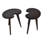 Paire de table tripode 1970