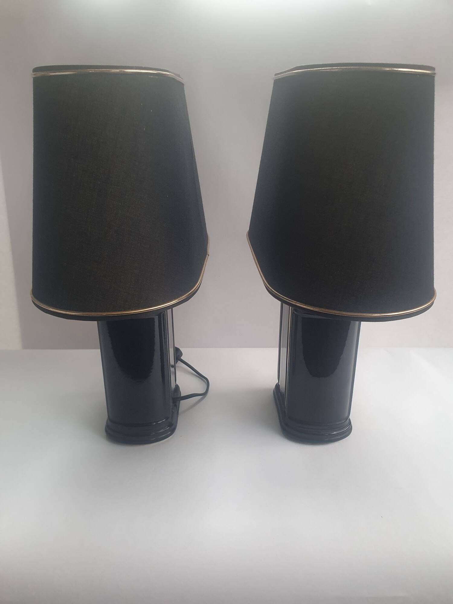 Paire de lampes de table à posé art-déco Robert de Schuytener