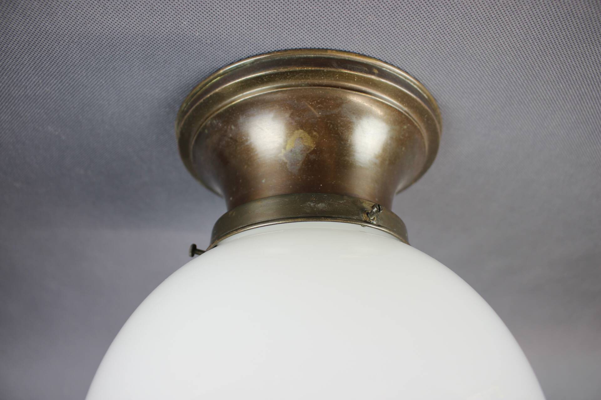 Art Deco Brass Ceiling Lamp, 1920s