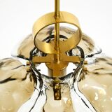 Beautiful 1960s J.T. Kalmar Franken heavy Murano glass floral ceiling lamp