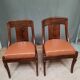 Pair of mahogany gondola chairs