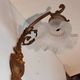 Art Nouveau wall art deco lampshades day tulip pressed glass brass rising