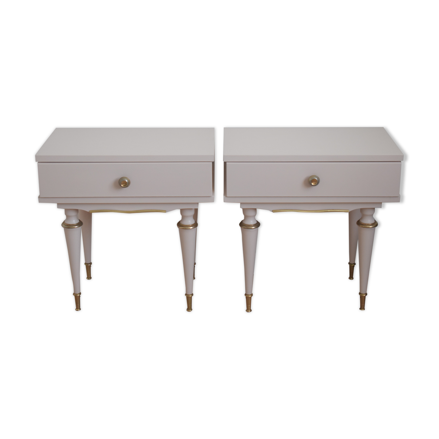 Pair of vintage bedsides - pink boudoir