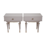 Pair of vintage bedsides - pink boudoir
