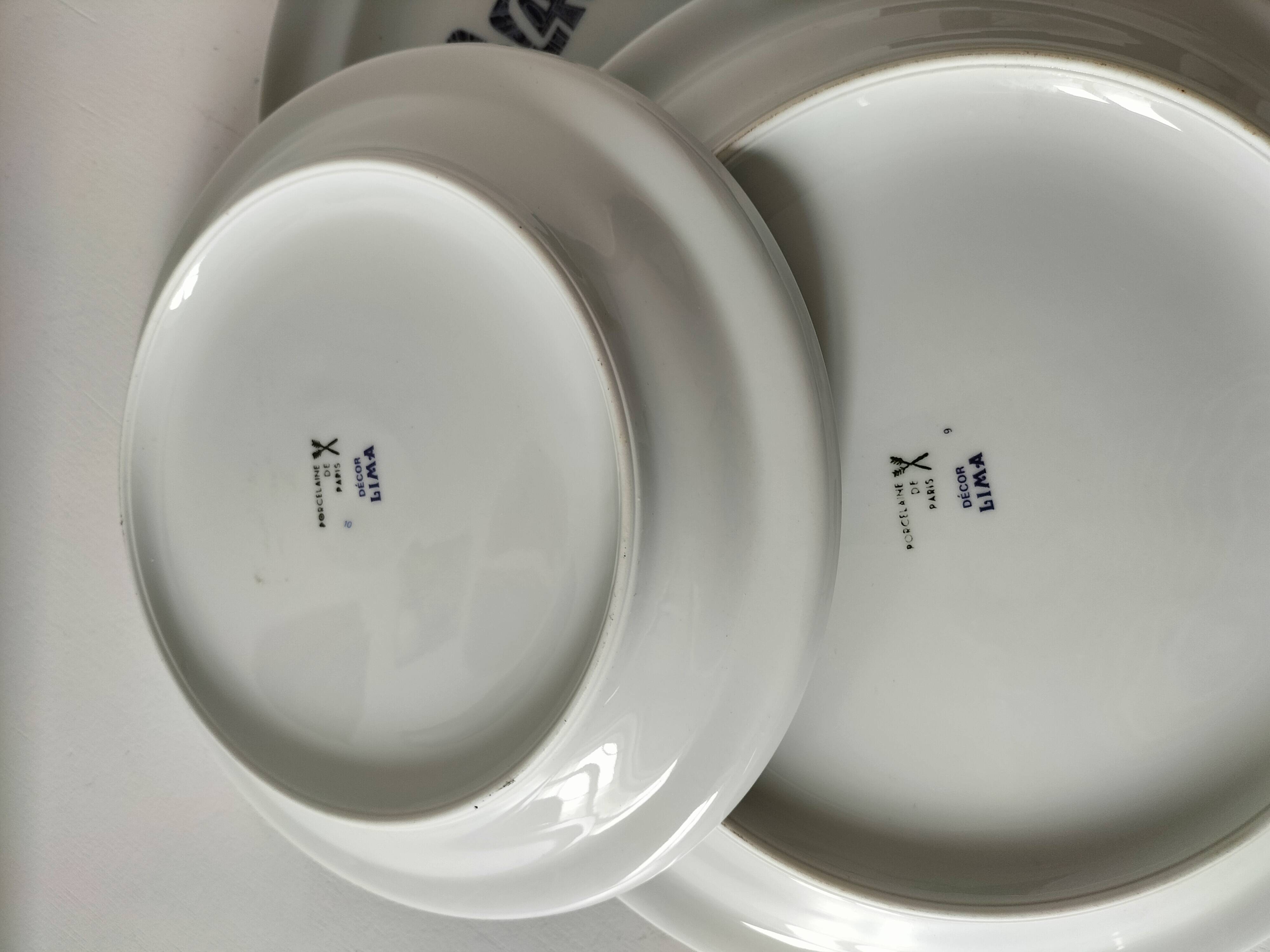 Porcelain set from Paris, Lima decoration – 7 pieces, 1970