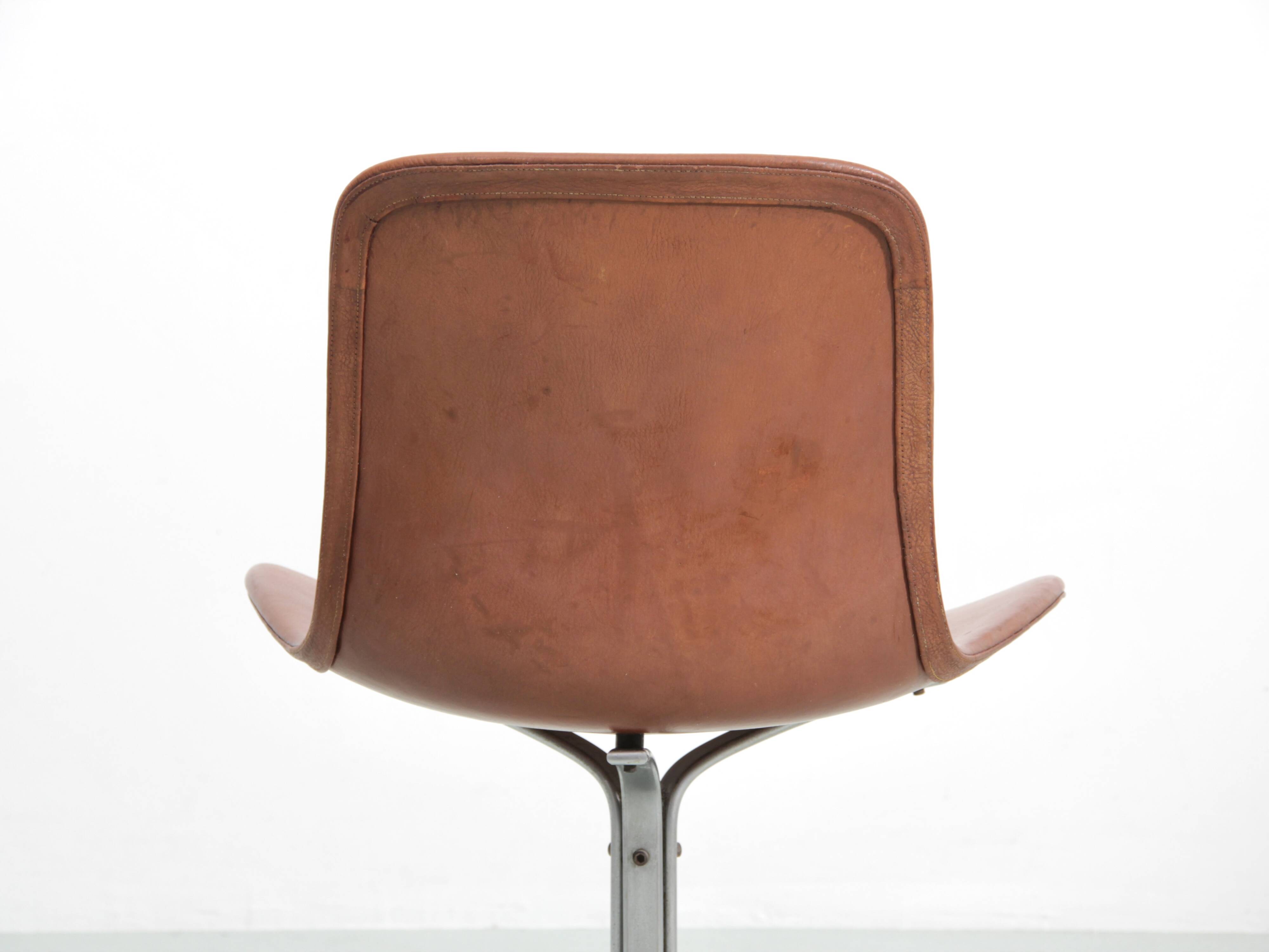 Set of 4 Scandinavian chairs model PK9 original edition K. Christiansen