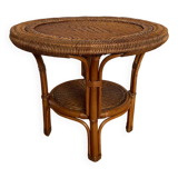 Table basse rotin