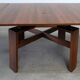 Square extendable dining table by Silvio Coppola for Bernini