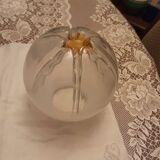 2 globes wall lights murano glass