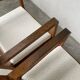 Pair of oak and straw armchairs, reconstruction style