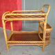 Rattan service trolley