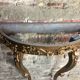 Louis XV style console in carved wood with marble top