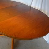 Scandinavian vintage extendable round table