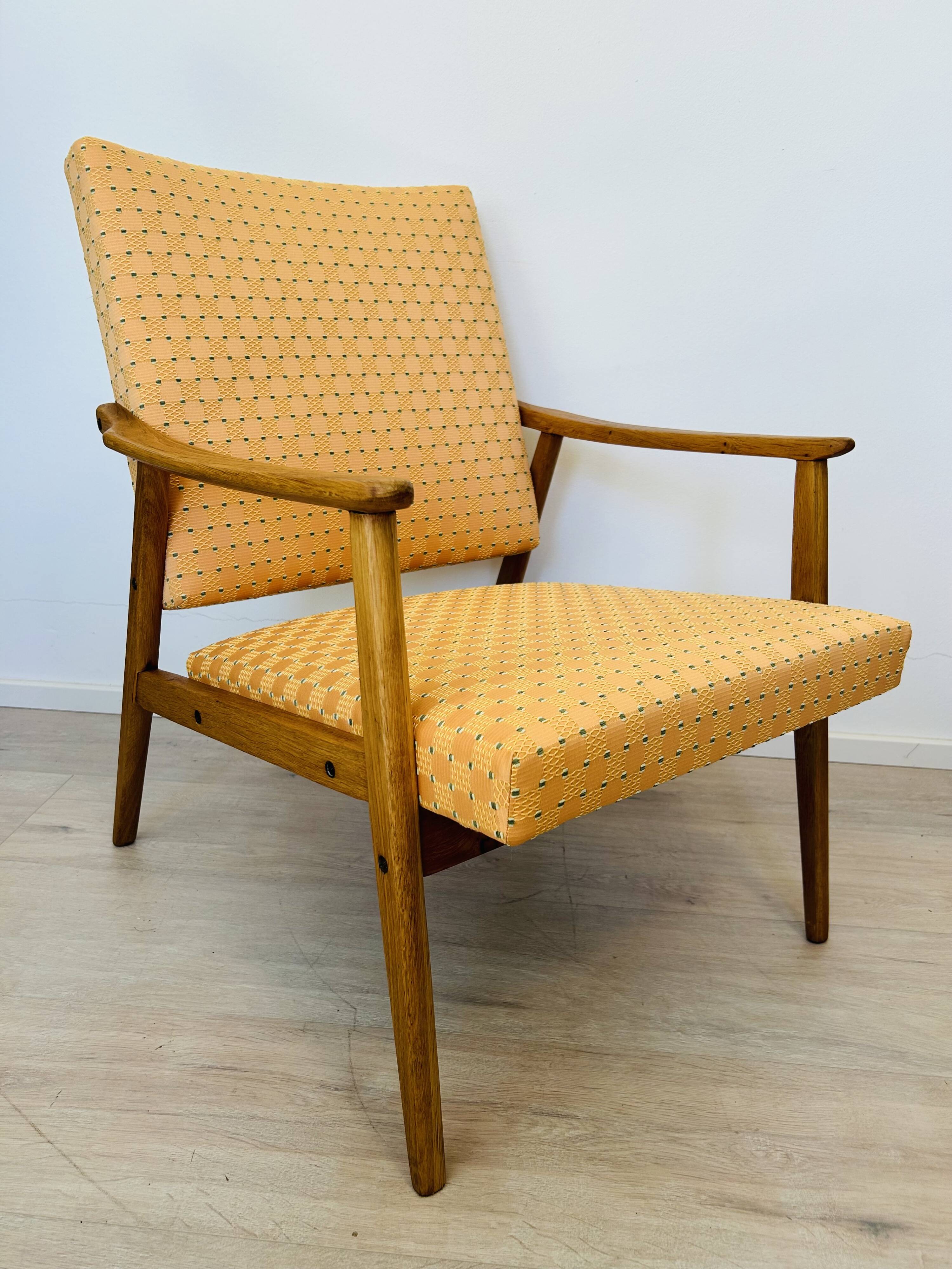 Fully Restored Vintage Armchair from Czechoslovakia 1960’s