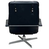 Leather swivel chair, 1970s