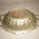 Fruit basket, bread basket with matt gilded bronze handles