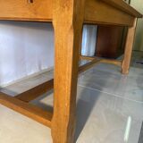 Solid oak farmhouse table