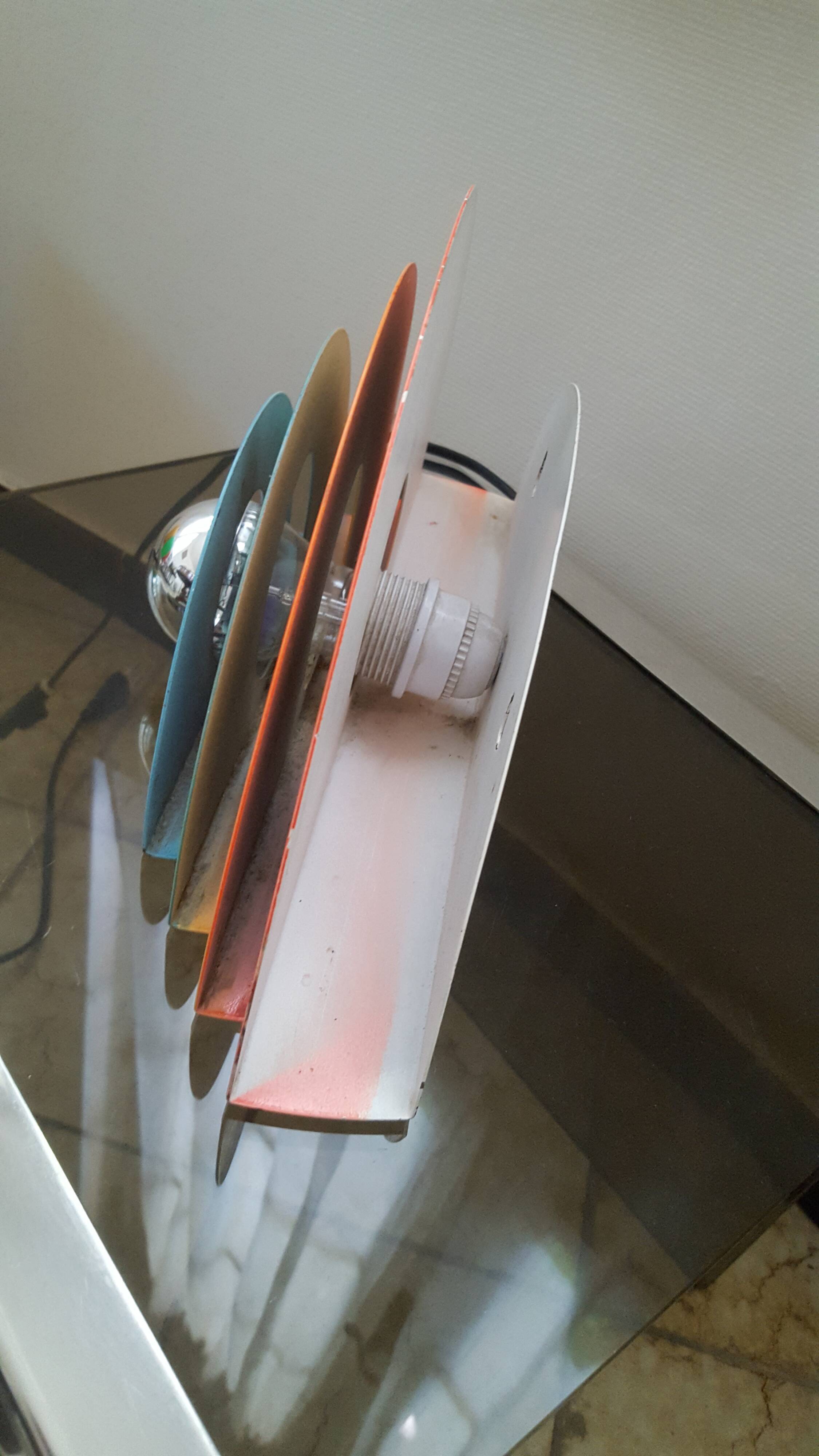 Metal design rainbow lamp