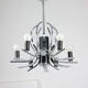 Vintage chrome swan shaped chandelier, 70