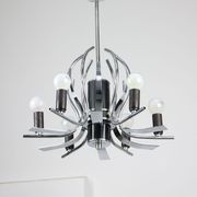 Lustre vintage en forme de cygne chromé, années 70