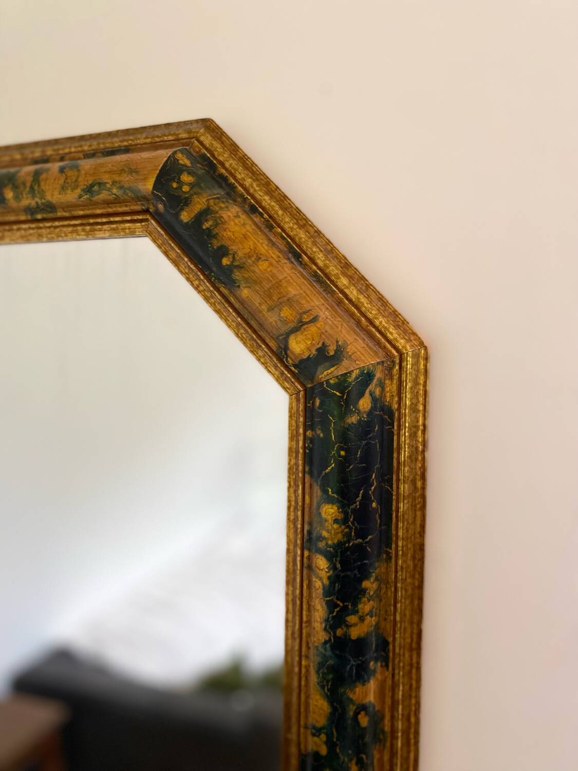 Miroir octogonal Art Déco ancien