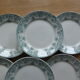 Set de 6 assiettes plates en terre de fer de St Amand modèle Jeanne
