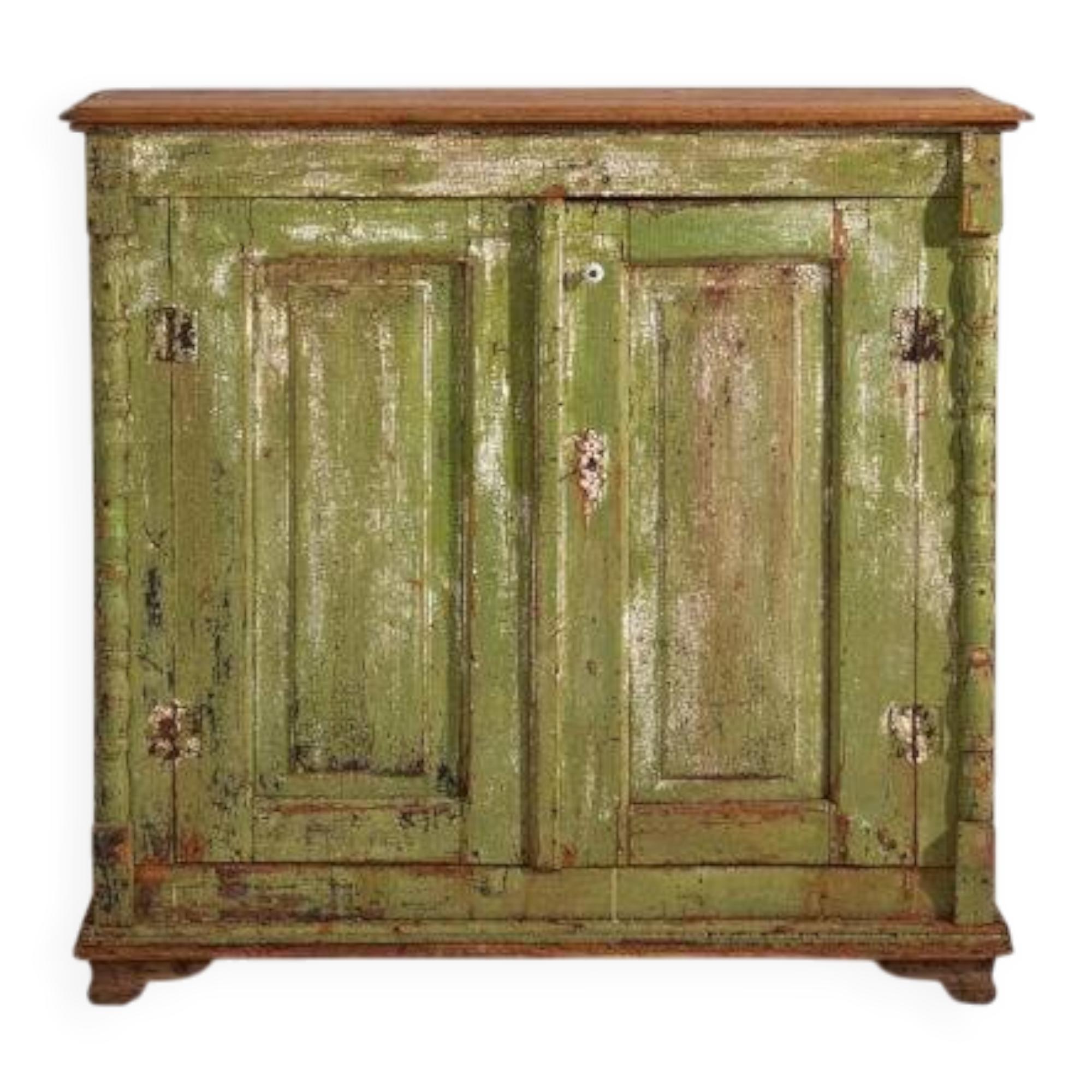 Antique chest of drawers with green patina (c.1920) #59