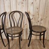 Series of 4 bistro chairs n°18 Fischel