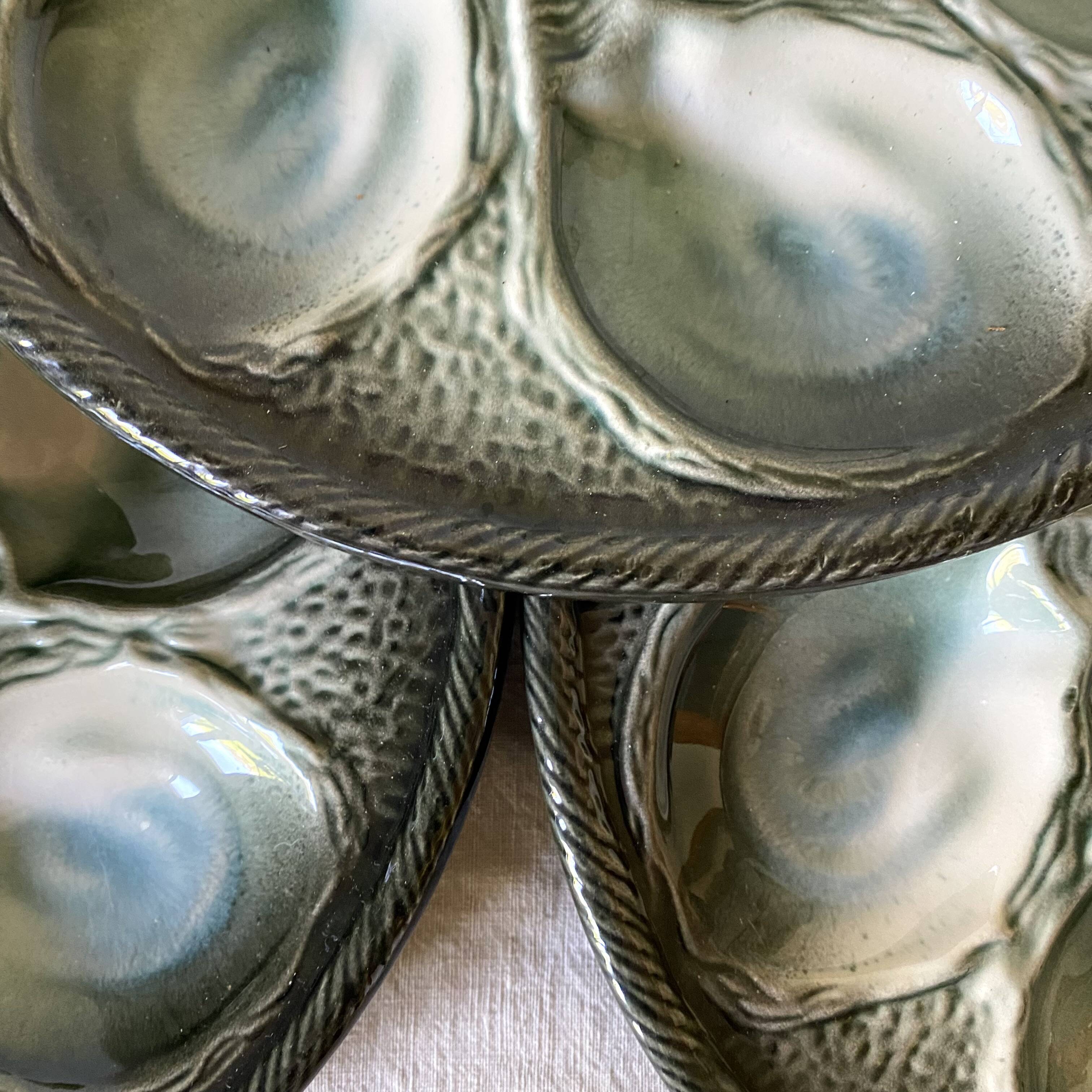 St Clément oyster slip plates