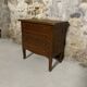 Petite commode couturière vintage en placage de chêne