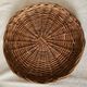 Rattan storage pouffe from the 60s-70s.