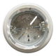 Small minimalist round white opaline wall light RZB Bamberg