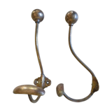 Pair of brass hooks