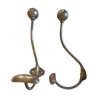 Pair of brass hooks