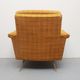 1950s chair in corn yellow , legs in brass
