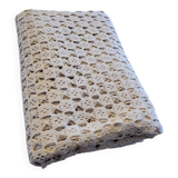 Crochet bedspread in string color
