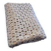 Couvre lit en crochet couleur ficelle
