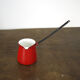 Turkish coffee maker in red enamel
