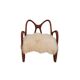 Paire de fauteuils sculpturaux en bois, Italie