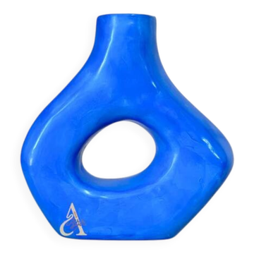 Majorelle Blue artisanal vase