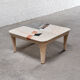 Vintage Geometric Tesselated Faux Stone Coffee Table, Italy 1980's