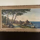 Oil on seaside canvas signed L. GUERNY