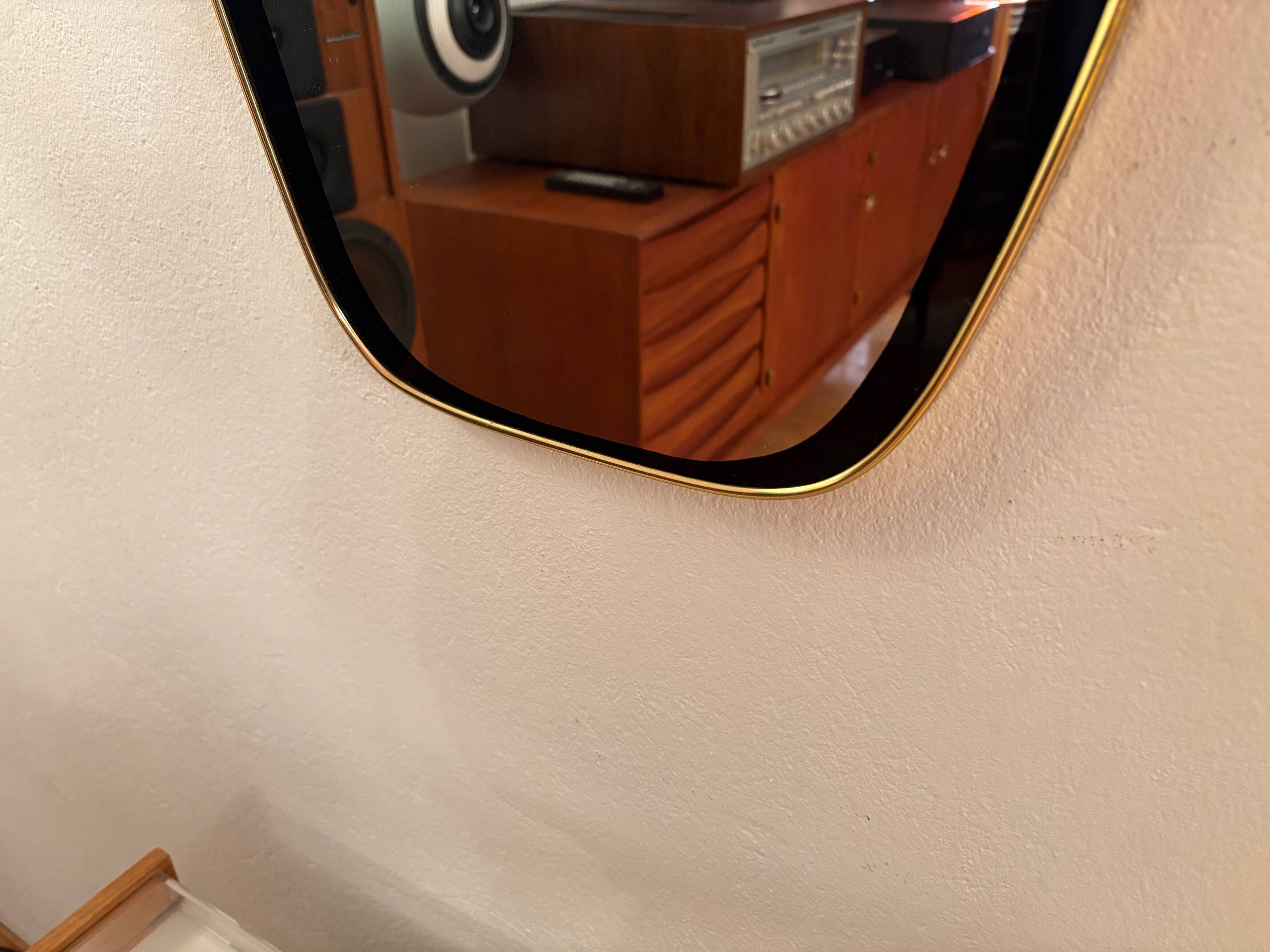 Large Rockabilly Mirror, 1960s