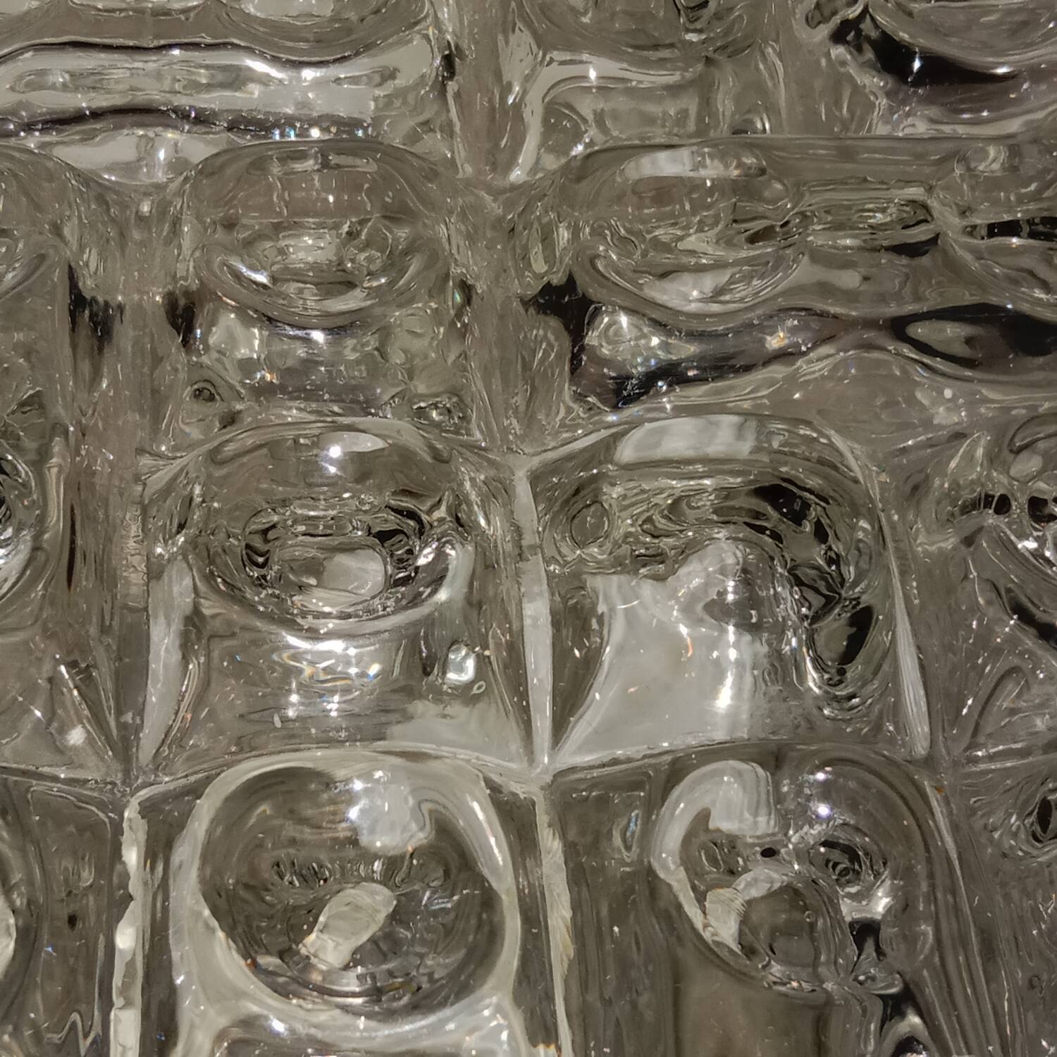 Erco Glass Wall or Ceiling Light 20 cm Vintage 60s/70s